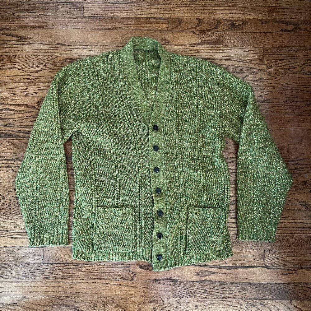 Vintage Green Cardigan L